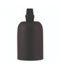 Decorative Lampholder Alu E27 mat black-DIY – Lighting Components-Svetila.eu
