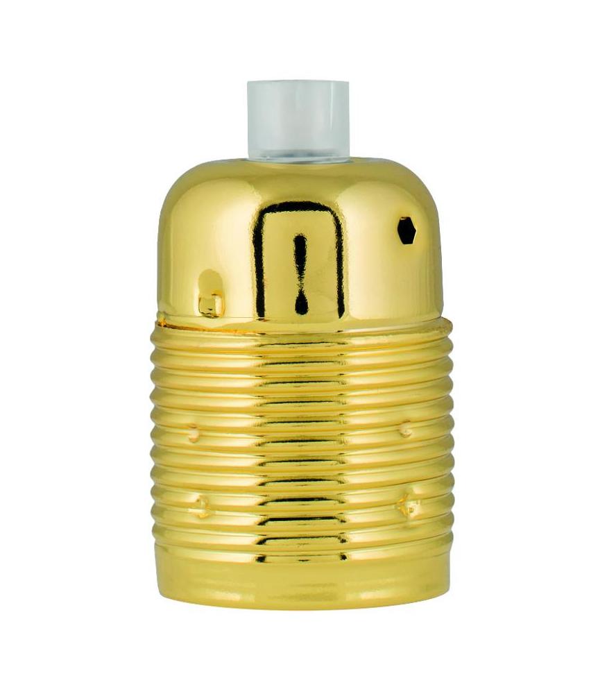Decorative Lampholder metal E27 gold-DIY – Lighting Components-Svetila.eu