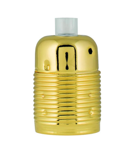 Decorative Lampholder metal E27 gold-DIY – Lighting Components-Svetila.eu