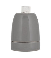 Decorative Lampholder porcelain E27 grey-DIY – Lighting Components-Svetila.eu