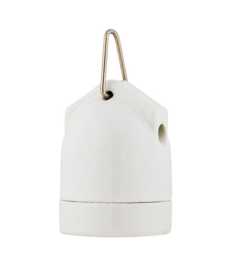 Decorative Lampholder Porcelain E27 with Hook-DIY – Lighting Components-Svetila.eu
