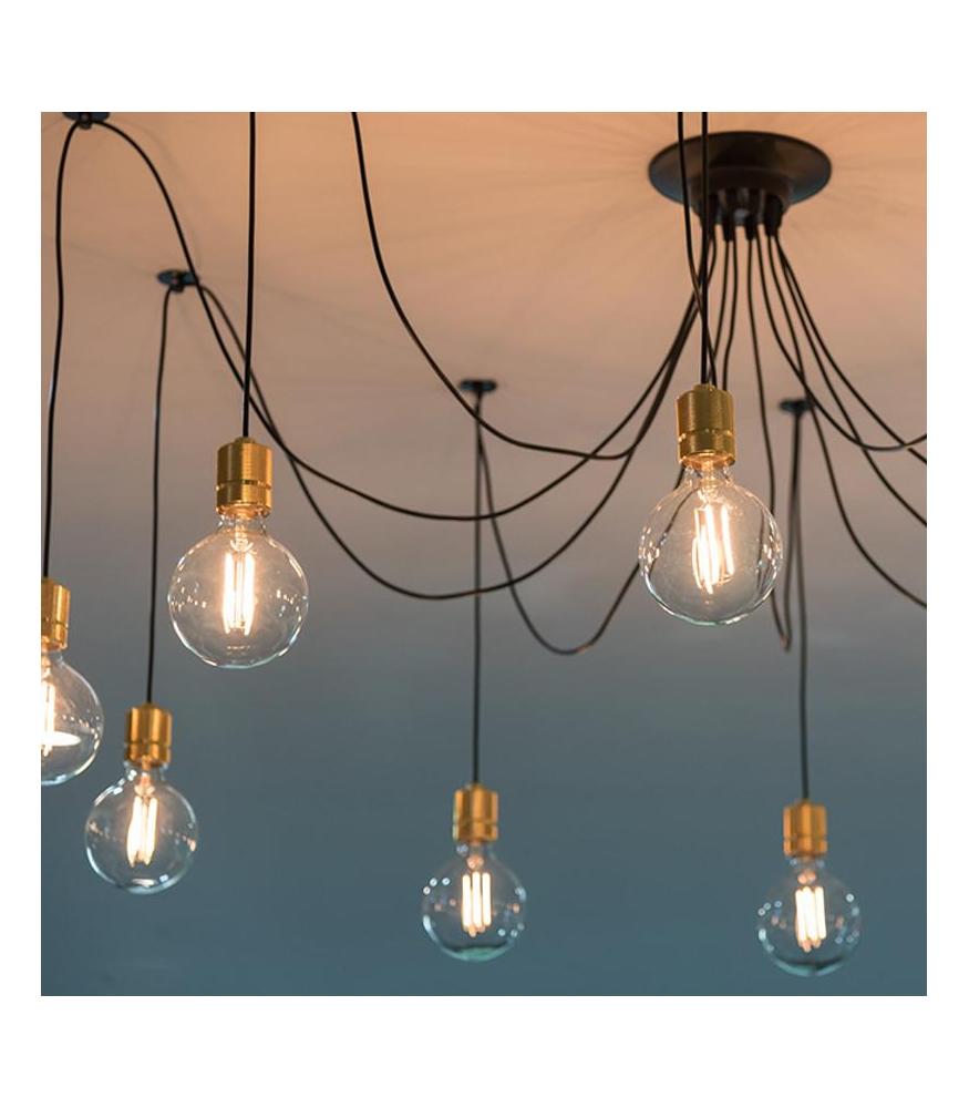 Decorative Textile Cable 2C black 50m-DIY – Lighting Components-Svetila.eu