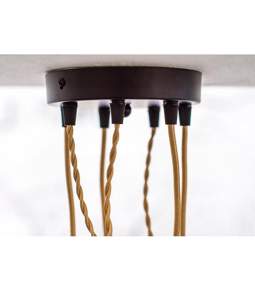 Decorative Textile Cable 2C metallic 3m-DIY – Lighting Components-Svetila.eu