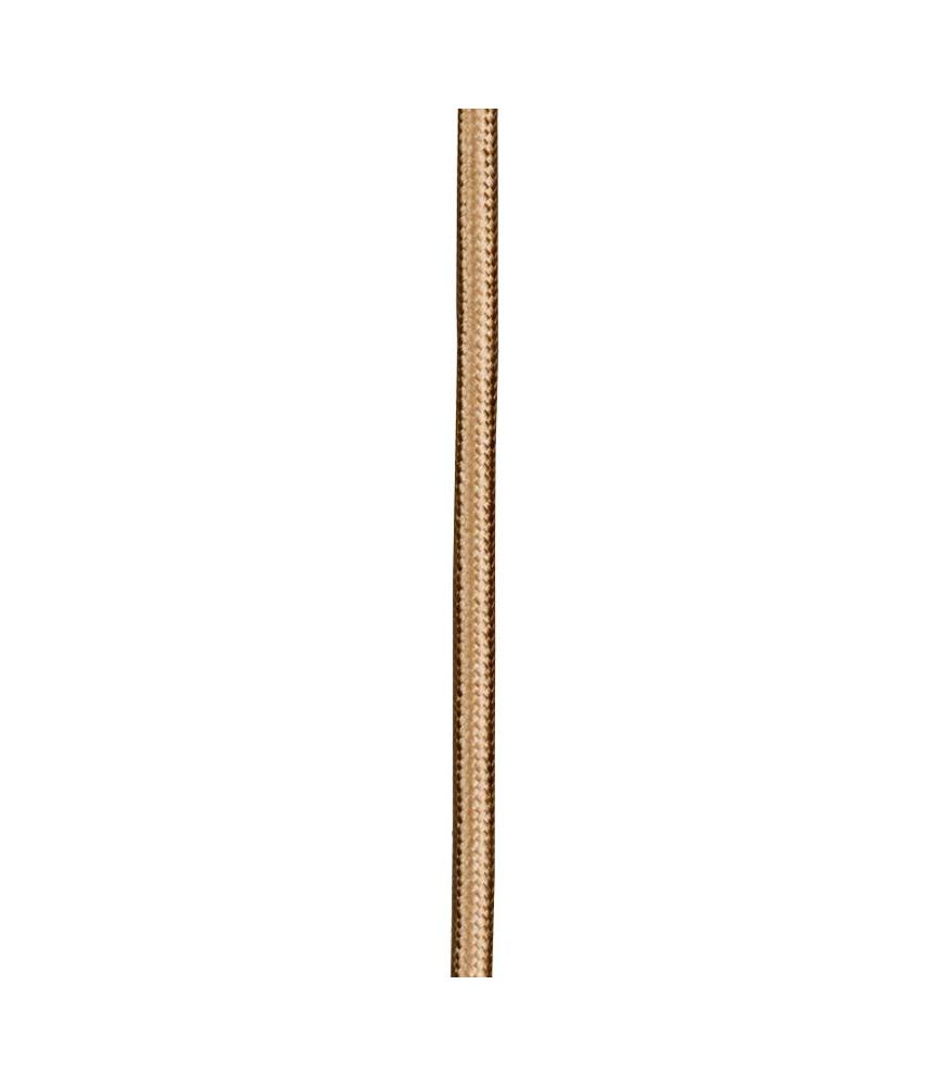 Decorative Textile Cable 2C metallic 3m-DIY – Lighting Components-Svetila.eu