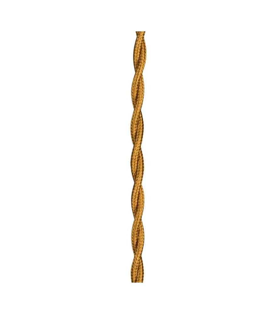 Decorative Textile Cable Twisted 2C 3m-DIY – Lighting Components-Svetila.eu
