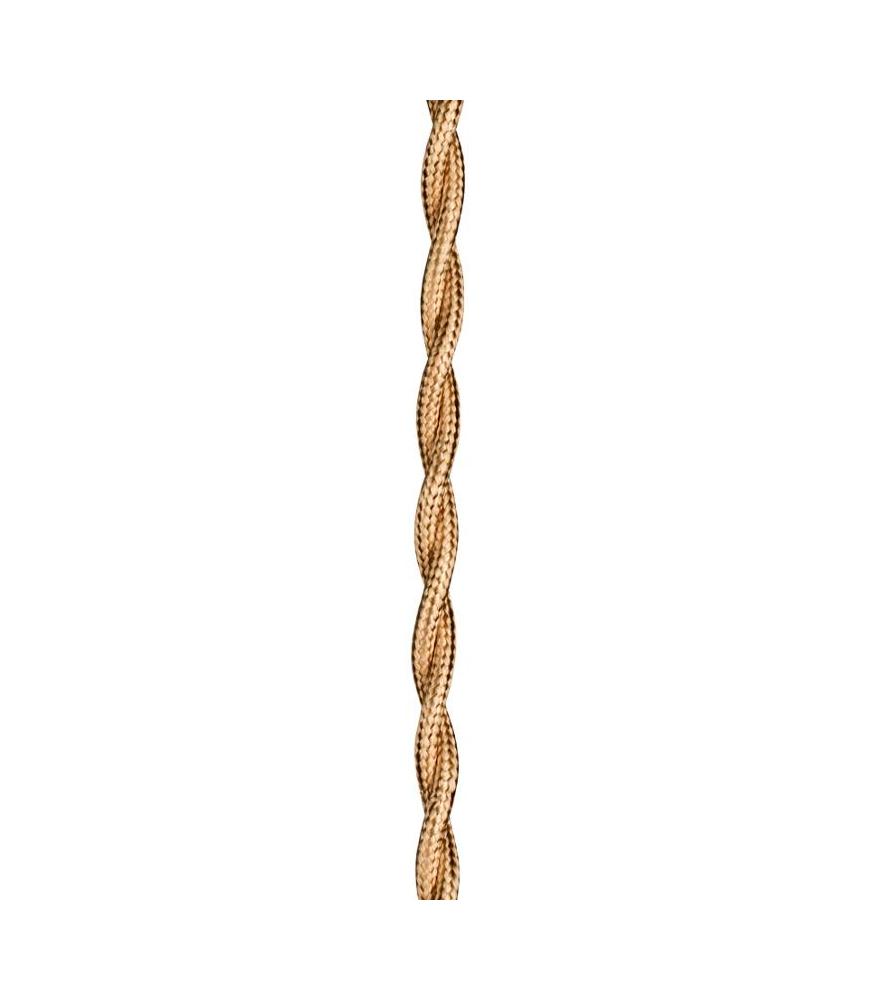 Decorative Textile Cable Twisted 2C 3m-DIY – Lighting Components-Svetila.eu