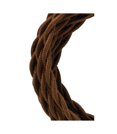 Decorative Textile Cable Twisted 2C 3m-DIY – Lighting Components-Svetila.eu