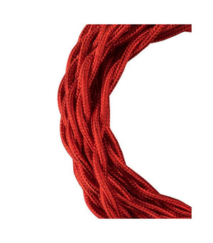 Decorative Textile Cable Twisted 2C 3m-DIY – Lighting Components-Svetila.eu