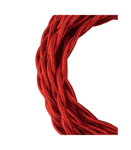 Decorative Textile Cable Twisted 2C 3m-DIY – Lighting Components-Svetila.eu