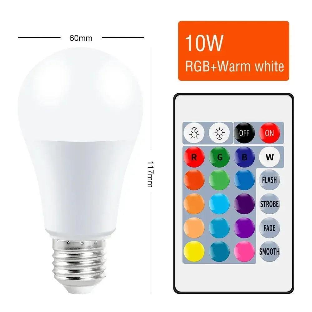E27 Smart RGBW LED Lamp - Dimmable Color-Changing Bulb-LED Light Bulbs-Svetila.eu
