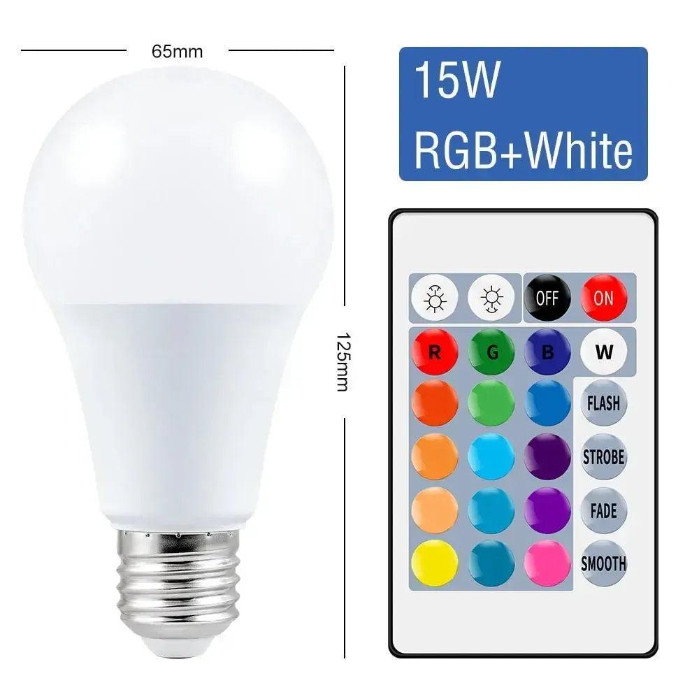 E27 Smart RGBW LED Lamp - Dimmable Color-Changing Bulb-LED Light Bulbs-Svetila.eu