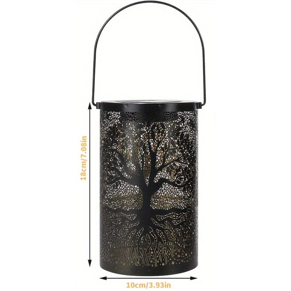 Hanging Solar Lantern Outdoor Waterproof Vintage Metal LED Lights-AE-Svetila.eu