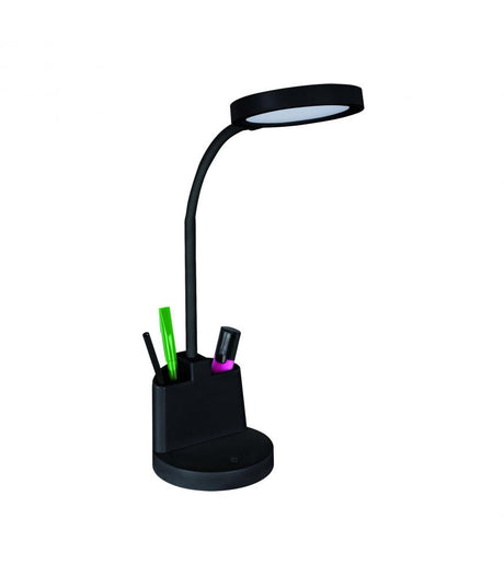LABOR LED 3-Stage Brightness & Pencil Holder, Black-Lighting for every space-Svetila.eu