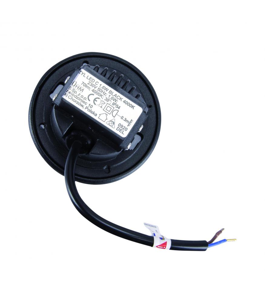 LED AZYL C 1,6W NW black-Lighting for every space-Svetila.eu