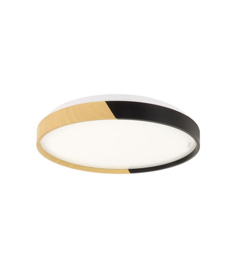 LED FARNA C - neutral white light, oak / black, available in 16W, 24W, 48W-Lighting for every space-Svetila.eu