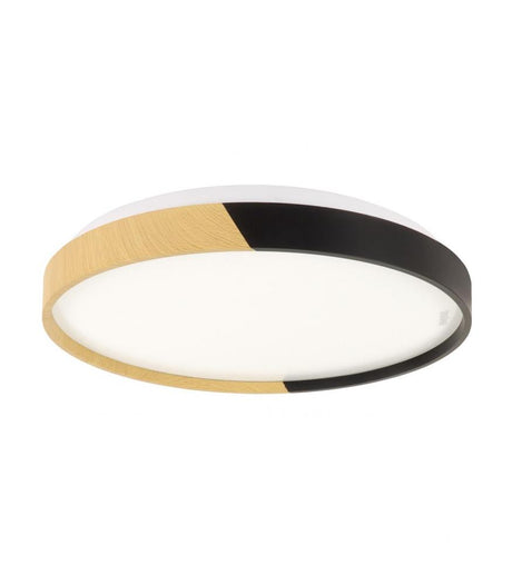 LED FARNA C - neutral white light, oak / black, available in 16W, 24W, 48W-Lighting for every space-Svetila.eu