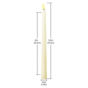LED Flameless Flickering Taper Candles 3D Wick Candles Lamp-AE-Svetila.eu