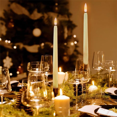 LED Flameless Flickering Taper Candles 3D Wick Candles Lamp-AE-Svetila.eu