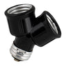 Lampholder Splitter E27 2xE27 black-DIY – Lighting Components-Svetila.eu
