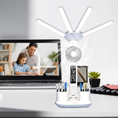 Multifunction Table Lamp LED Four Headed Folding Reading Lamp-AE-Svetila.eu