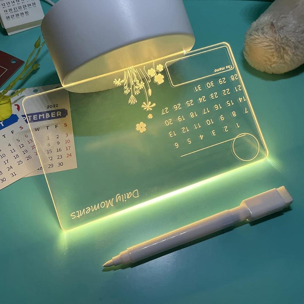 Note Board Night Light DIY Led USB Message Holiday Light With Pen-AE-Svetila.eu