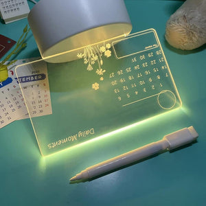 Note Board Night Light DIY Led USB Message Holiday Light With Pen-AE-Svetila.eu