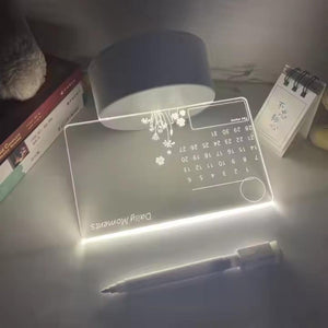 Note Board Night Light DIY Led USB Message Holiday Light With Pen-AE-Svetila.eu