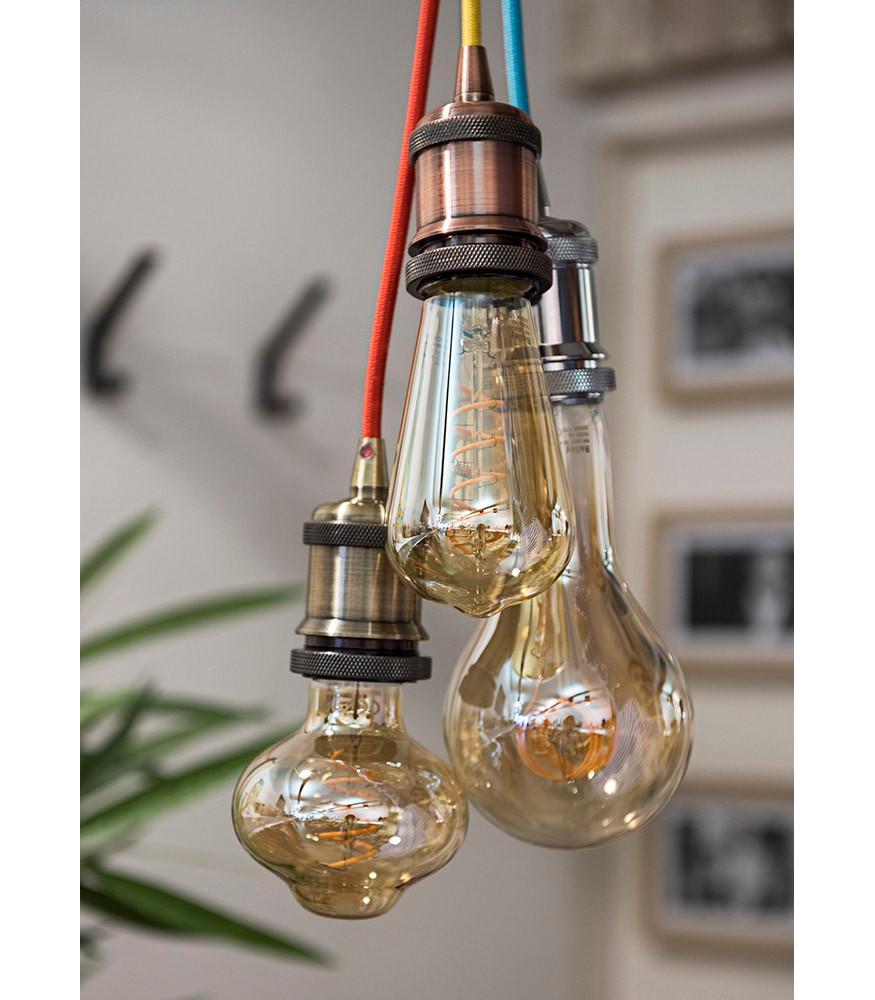 Retro Decorative Lampholder Alu E27 chrome-DIY – Lighting Components-Svetila.eu