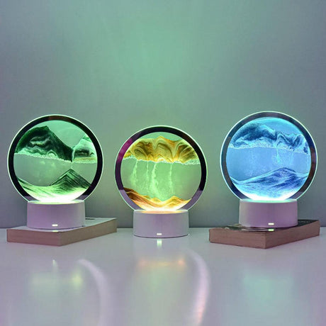 Sandscape Moving Sand Art LED Table Lamp-AE-Svetila.eu