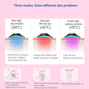 Skin Rejuvenation EMS LED Photon Therapy Neck Massager- USB Charging-Skin Care-Svetila.eu
