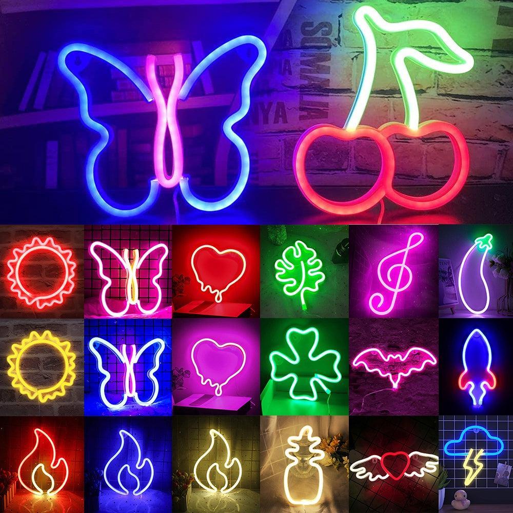 USB Battery LED Neon Lights Sign for Wall Art Decoration Hanging Neon Sign-AE-Svetila.eu