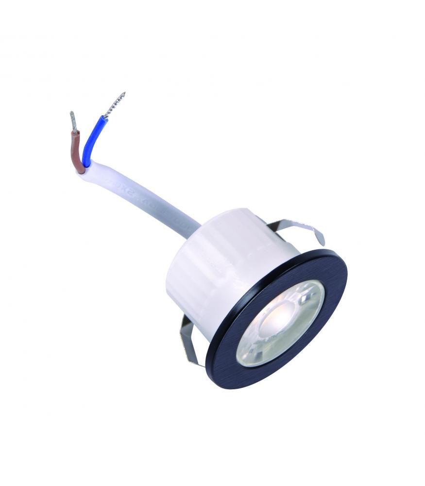 Water-resistant LED FIN C 3W black NW-Lighting for every space-Svetila.eu