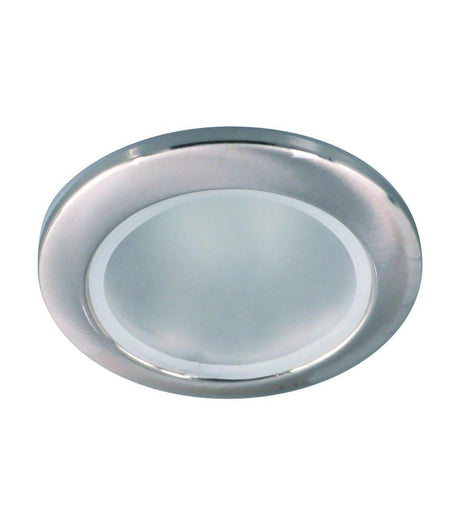 Water-resistant VIKI C GU10 lighting fixture in chrome and white finishes-Lighting for every space-Svetila.eu