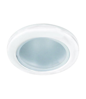 Water-resistant VIKI C GU10 lighting fixture in chrome and white finishes-Lighting for every space-Svetila.eu
