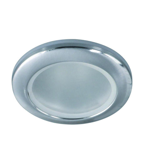 Water-resistant VIKI C GU10 lighting fixture in chrome and white finishes-Lighting for every space-Svetila.eu