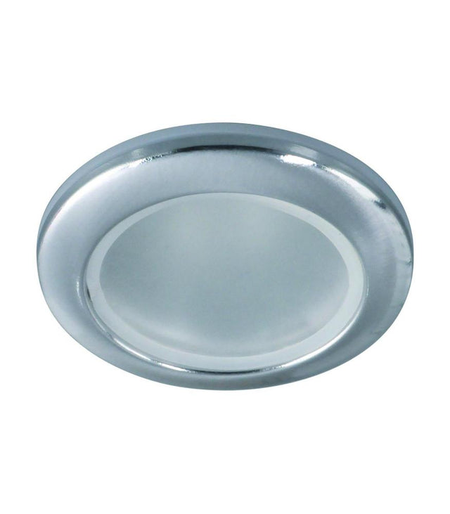 Water-resistant VIKI C GU10 lighting fixture in chrome and white finishes-Lighting for every space-Svetila.eu