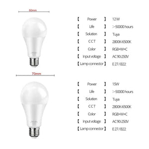 WiFi E27 Smart LED Light Bulb-LED Light Bulbs-Svetila.eu